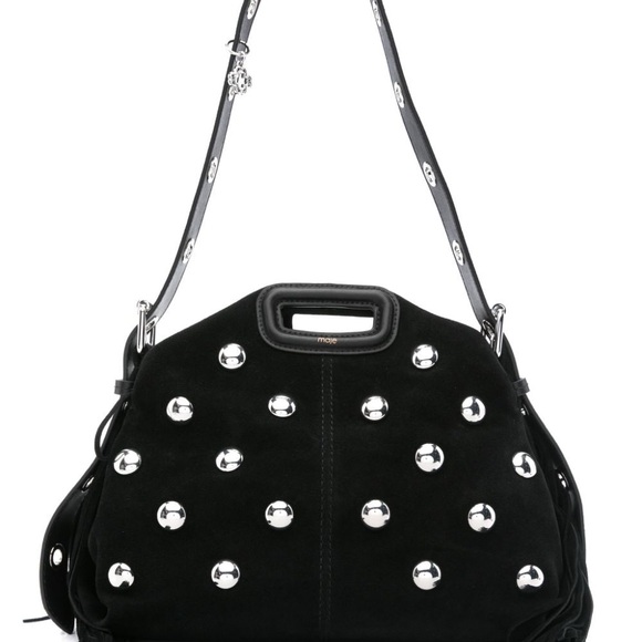 Maje Handbags - MAJE “Miss M” Suede Embellished Bag